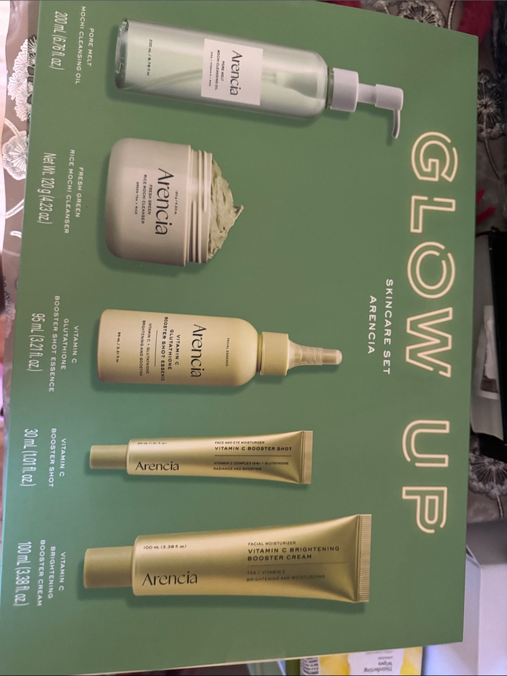 Arencia Glow Up Skincare Set Korean skin care